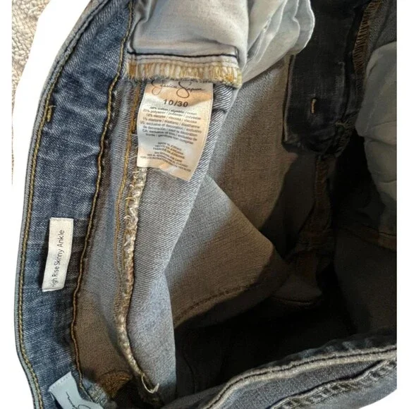 Jessica Simpson Women Jeans 10 High Rise Skinny Ankle Cuffed(W31 L24) - Picture 12 of 12